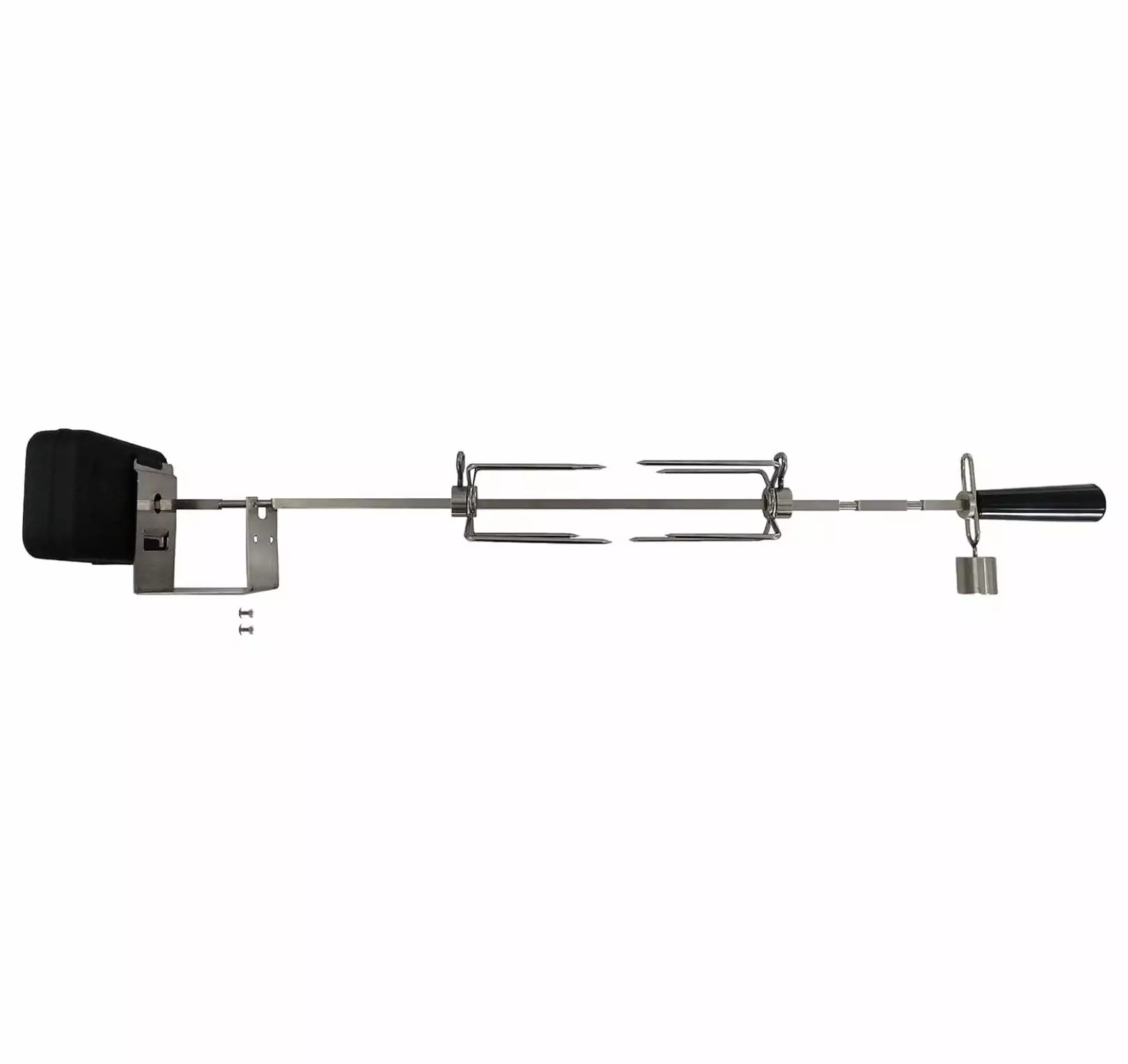 OneGrill 3WSS42B Stainless Steel Grill Rotisserie Kit Weber Genesis II E-210 LX E-240 Spirit II S-210 Matte Black Cordless...