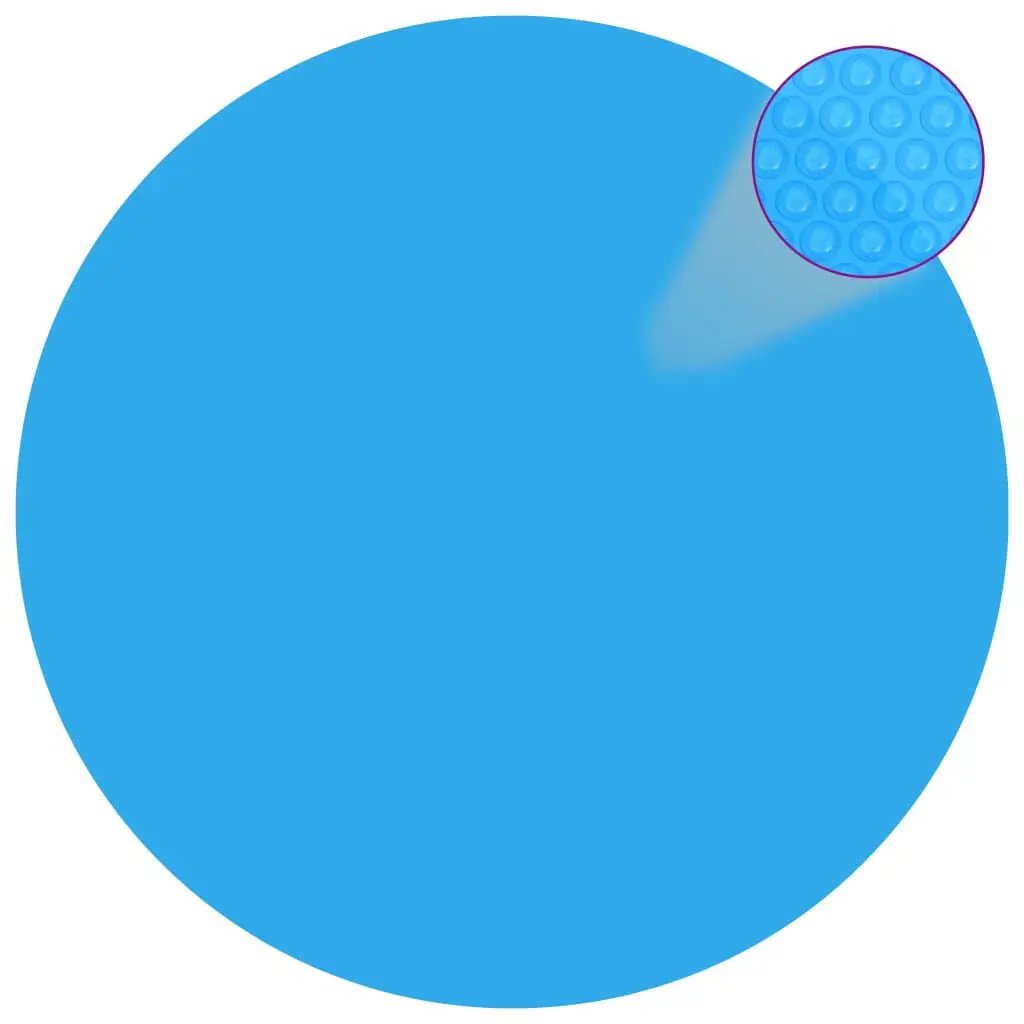 Pool Cover Blue 164.2 Inch PE Round Swimming Pool Cover