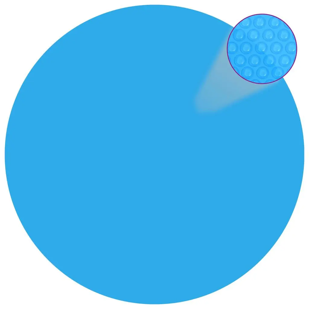 Pool Cover Blue 82.7 Inch PE Round Swimming Pool Cover