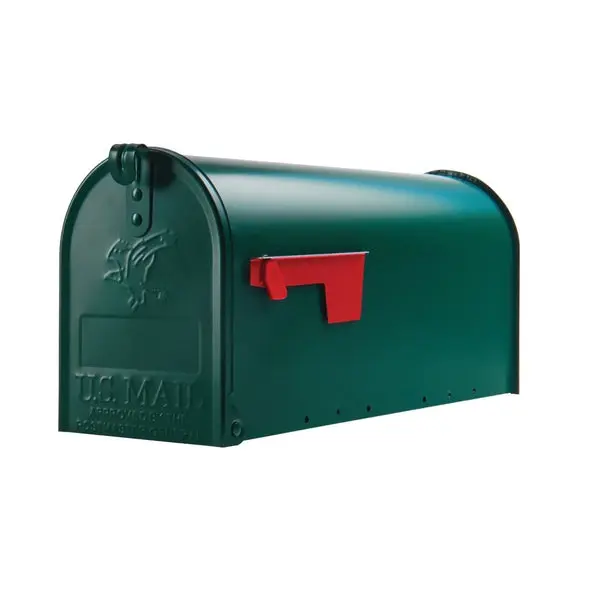 Gibraltar E1100GAM Elite Rural Mailbox Green Durable Weatherproof