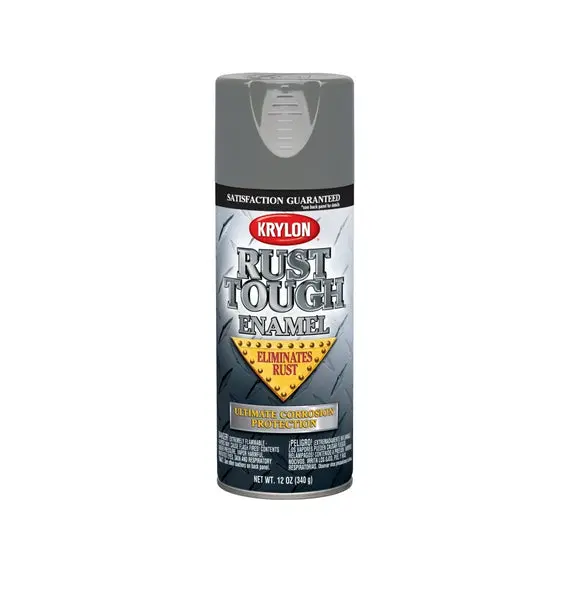 Krylon K09206007 Rust Preventative Enamel 12 Oz Battleship Gray Protective Coating