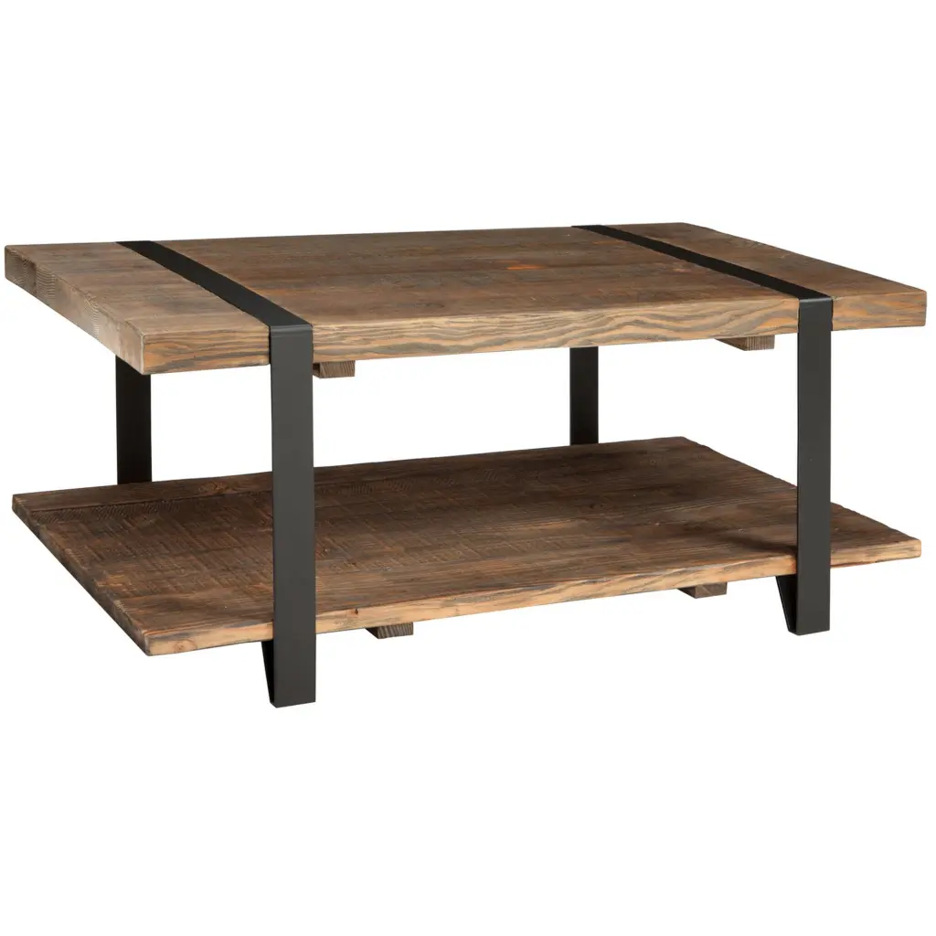 Modesto Coffee Table Rustic Natural Modern Living Room Furniture Alaterre