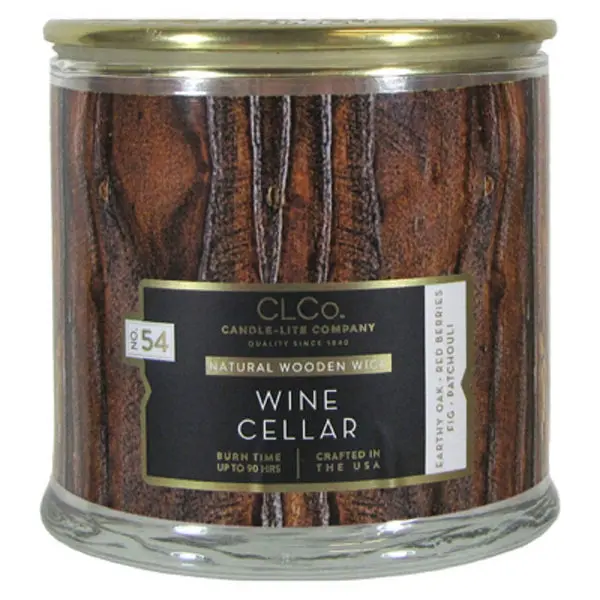 Candle Lite Wine Cellar Wood Wick Candle 14 OZ 4330667