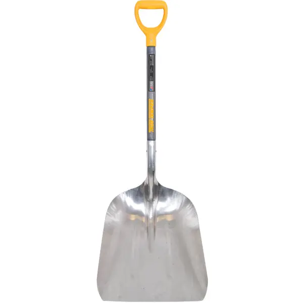 True Temper 1681400 Aluminum Grain Scoop D-Grip on Hardwood Handle #14