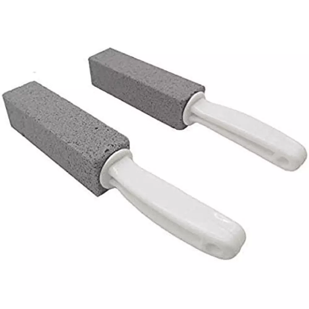 siisll 2 Pack Pumice Stone Brush Toilet Cleaning and Grill Griddle Stain Removal