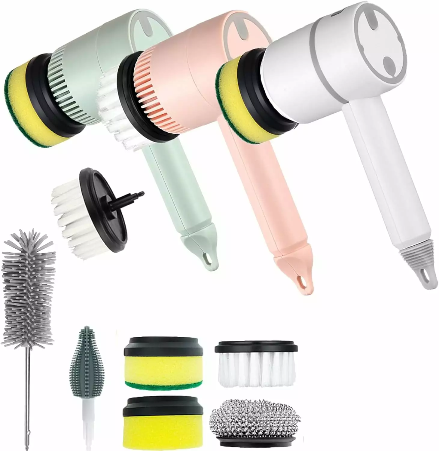 Dish Gun Electric 6--1 Super Power Scrubber Baby Bottles Dishes Grill and Bathroom