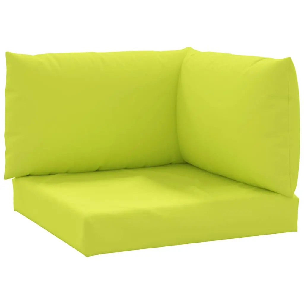 Pallet Cushions 3 Piece Set Bright Green Oxford Fabric Outdoor Seating