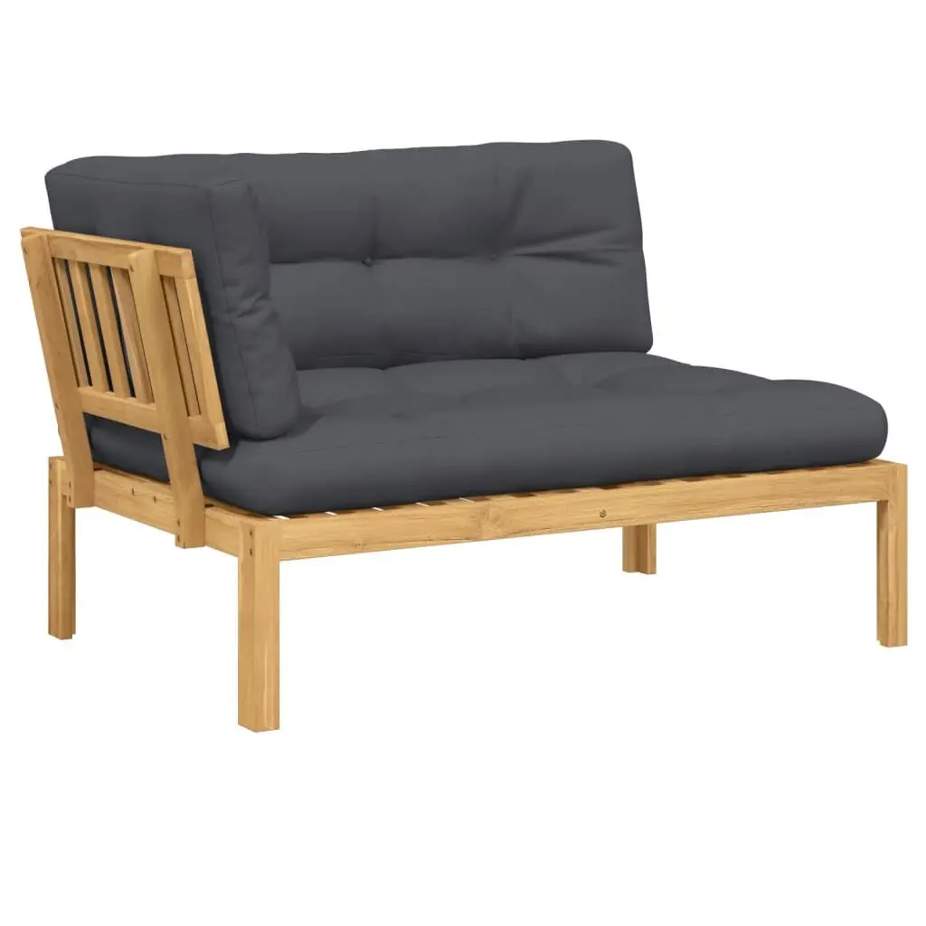 Patio Pallet Corner Sofa Cushions Solid Wood Acacia Outdoor