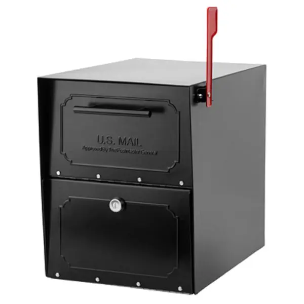 Architectural Mailboxes 620020B-10 Oasis Tribolt Black High Security Mailbox