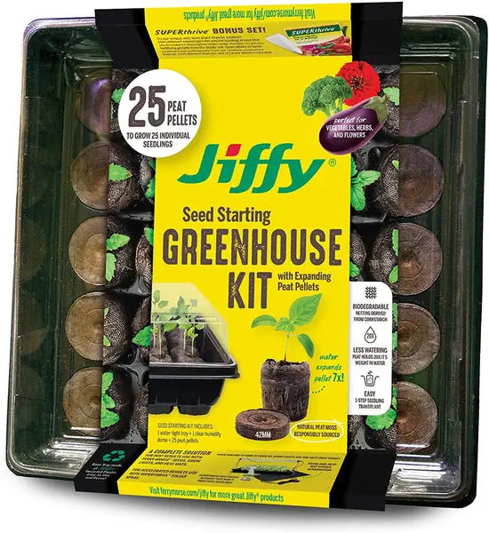 Jiffy J425GS Professional Seed Starting Greenhouse Kit Indoor Plant Starter