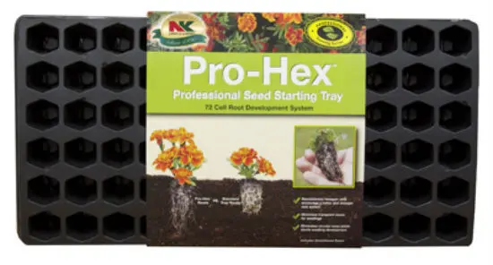 NK PHEX Pro-Hex Professional Seed Starting Tray 72 Cell Efficient Gardening NK Lawn u0026 Garden