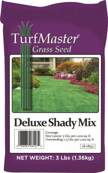 TurfMaster Deluxe Shady Mix Grass Seed 3 Lbs Low-Light Lawns