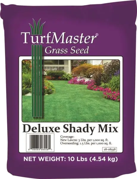 TurfMaster Deluxe Shady Mix Grass Seed 10 Lbs Shaded Lawn Areas