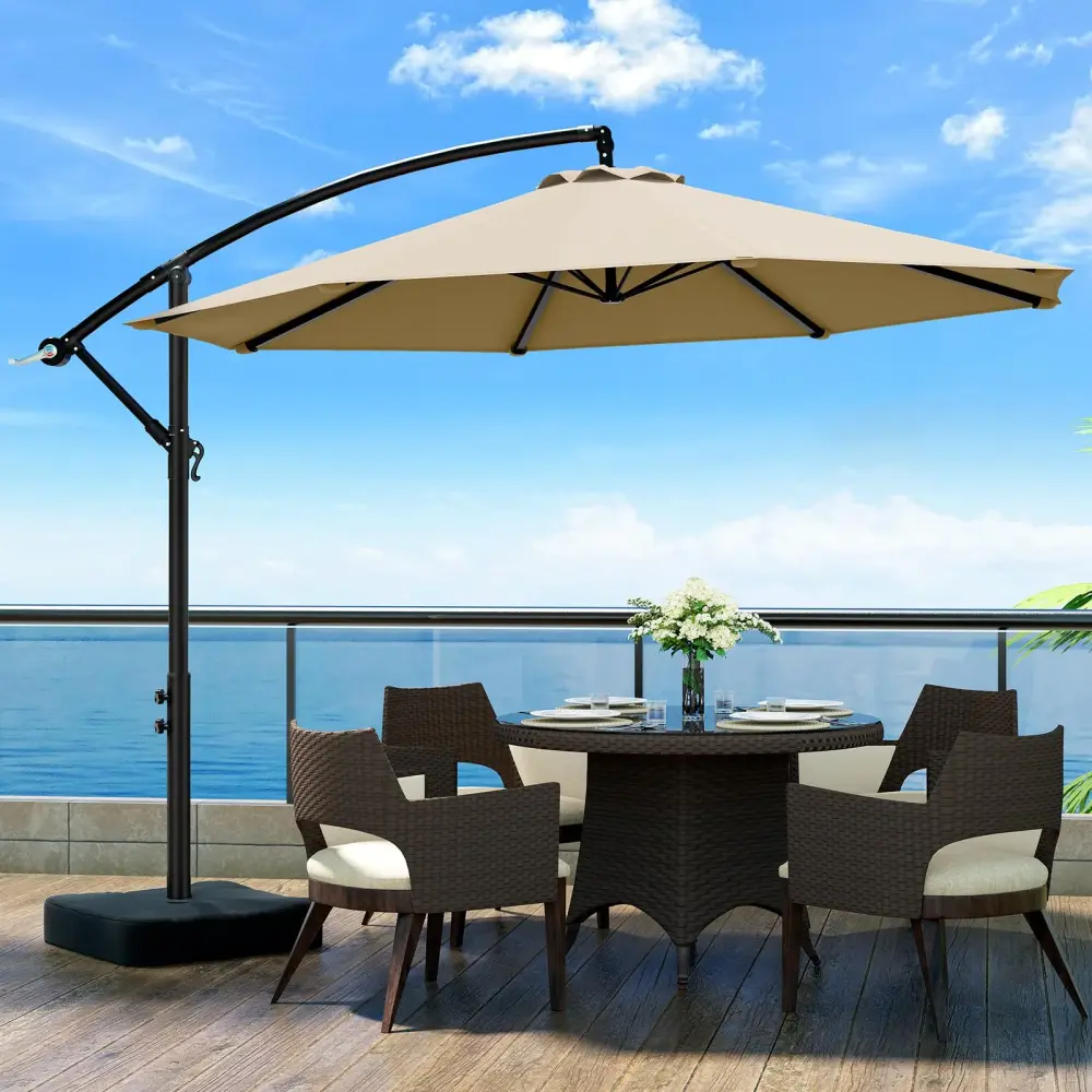 Market Tilt Olilawn 10ft Outdoor Patio Umbrella Better Yarn-dyed Fabric OL-HT032