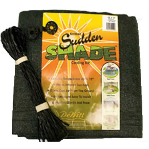 DeWitt SSR12BLK Knitted Sudden Shade Polyethylene Cooling Kit 12x12 Black