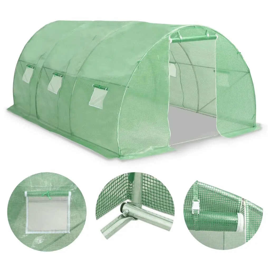 Greenhoutilize 145.3 ft² Outdoor Shade Sail 177.2x118.1x78.7 Inches UV Resistant
