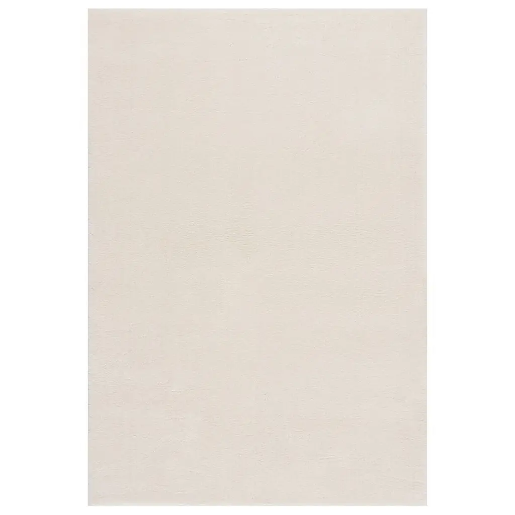 Shaggy Rug Cream White 8x10 Feet Luxurious Polyester Living Room Rug
