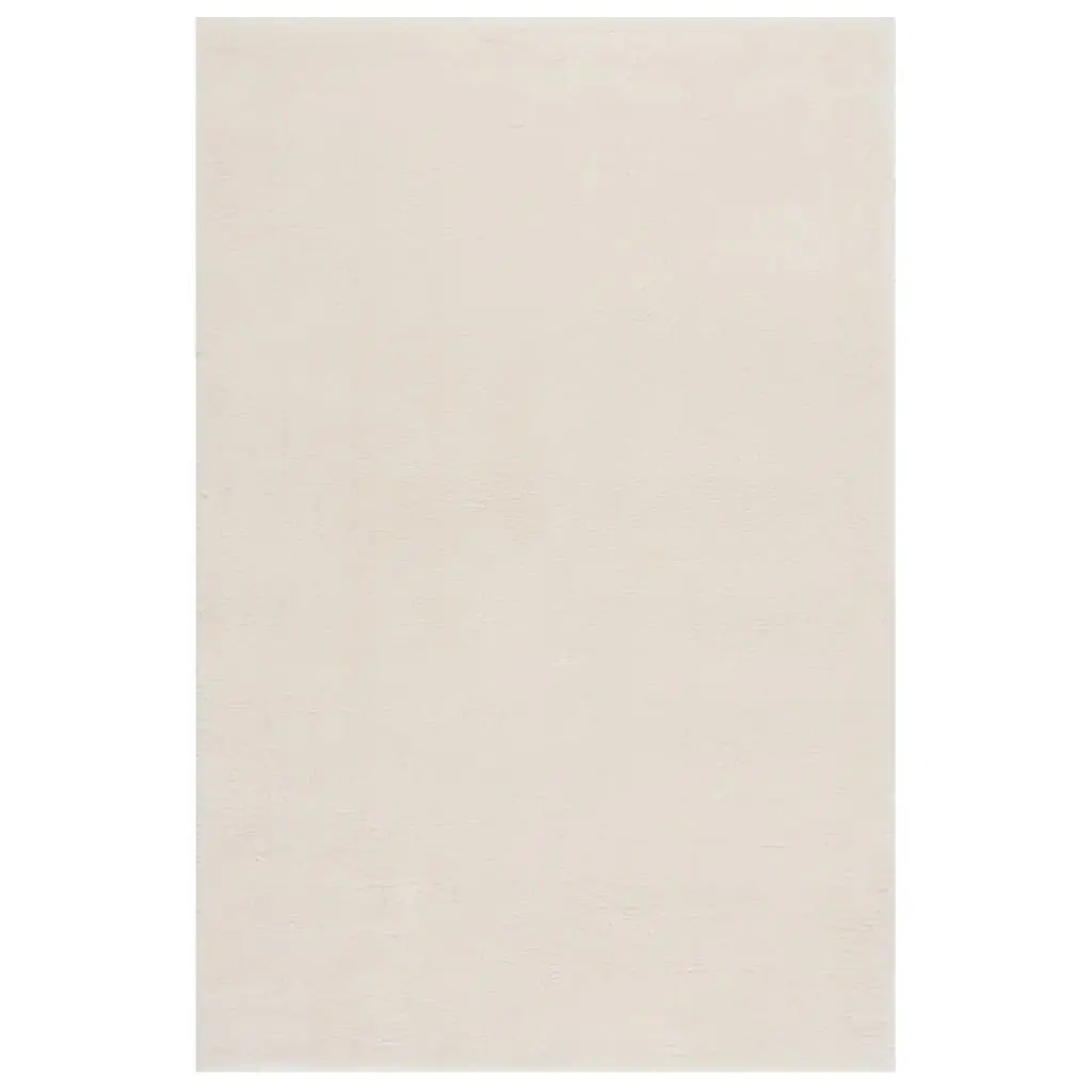 Shaggy Rug Cream White 8x11 Feet Extra Large Polyester Area Rug