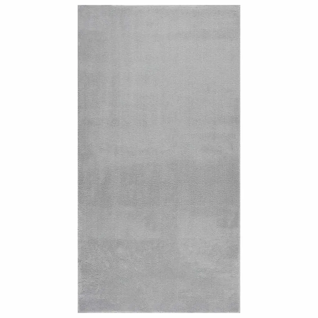 Shaggy Rug Gray 4x6 Feet Polyester Soft Plush Area Rug Living Room