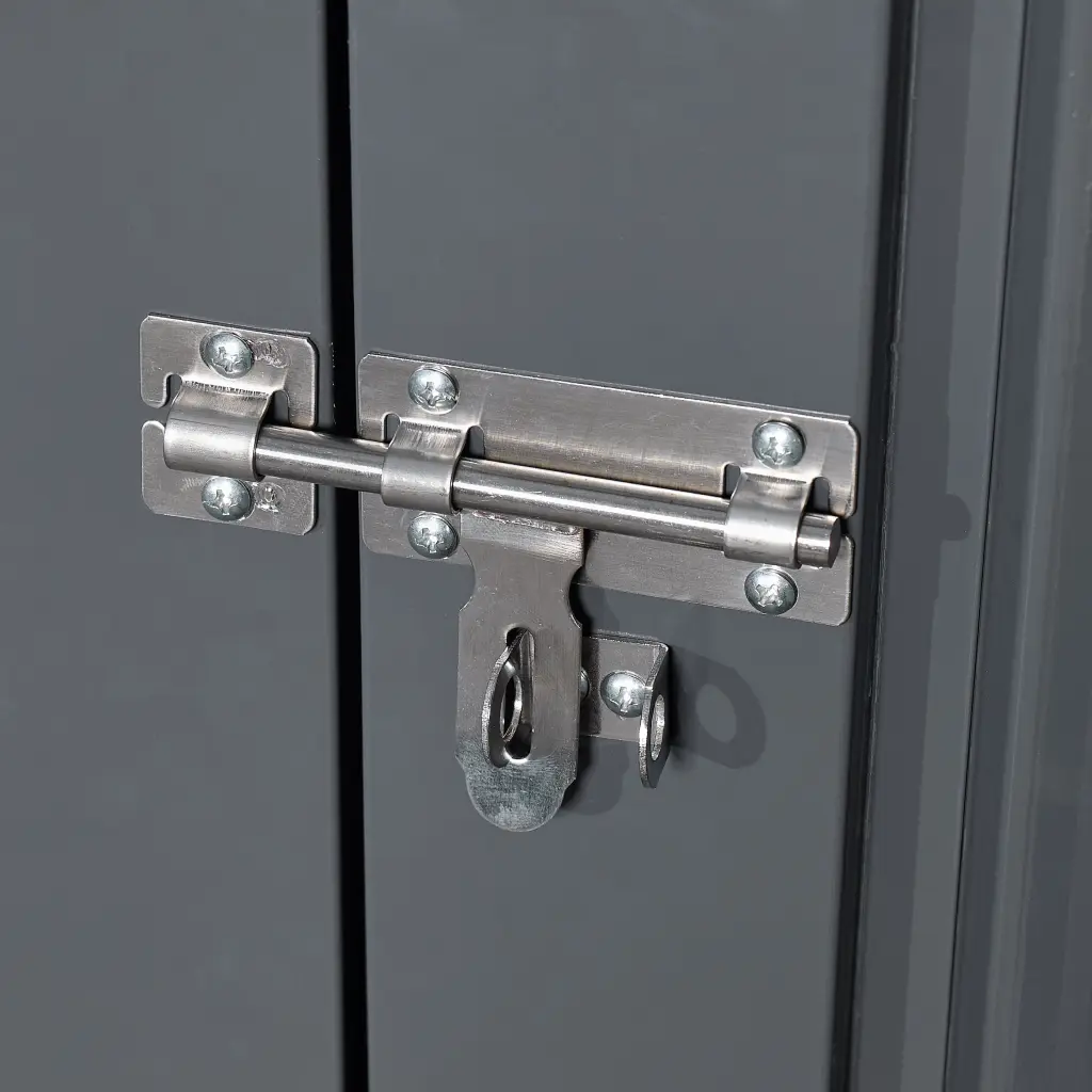 Outdoor Shed 6Ft x 8Ft Metallic Anti-Corrosion Storage Garden and Patio g-h gazebo-pet supplies