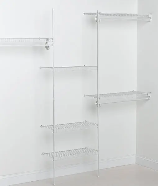 Closetmaid 5636 SuperSlide Closet Organizer Kit Adjustable Shelving System
