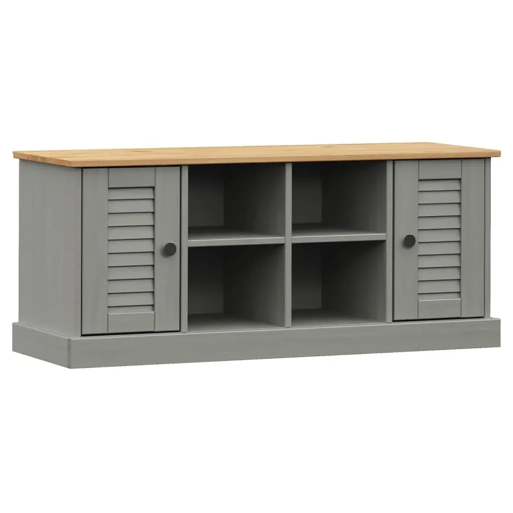 Gray VIGO Solid Wood Pine Shoe Bench 41.7x13.8x17.7 Inches