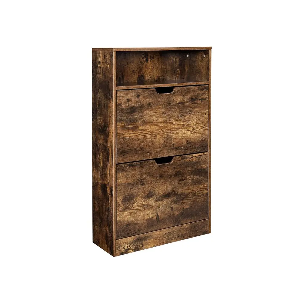 Shoe Cabinet 2 Flaps and Hidden Storage Entryway Organization VASAGLE