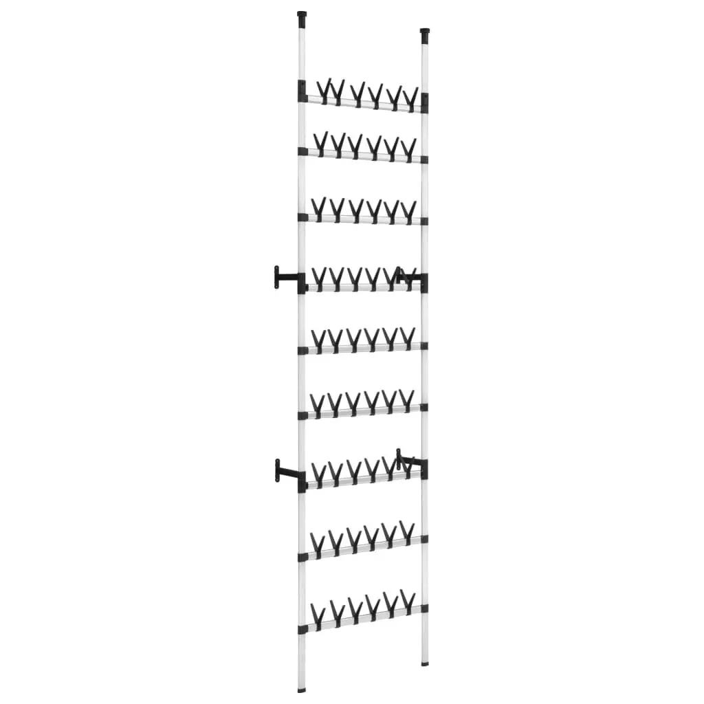 Telescopic Shoe Rack Rods Aluminum Space Saving Organizer