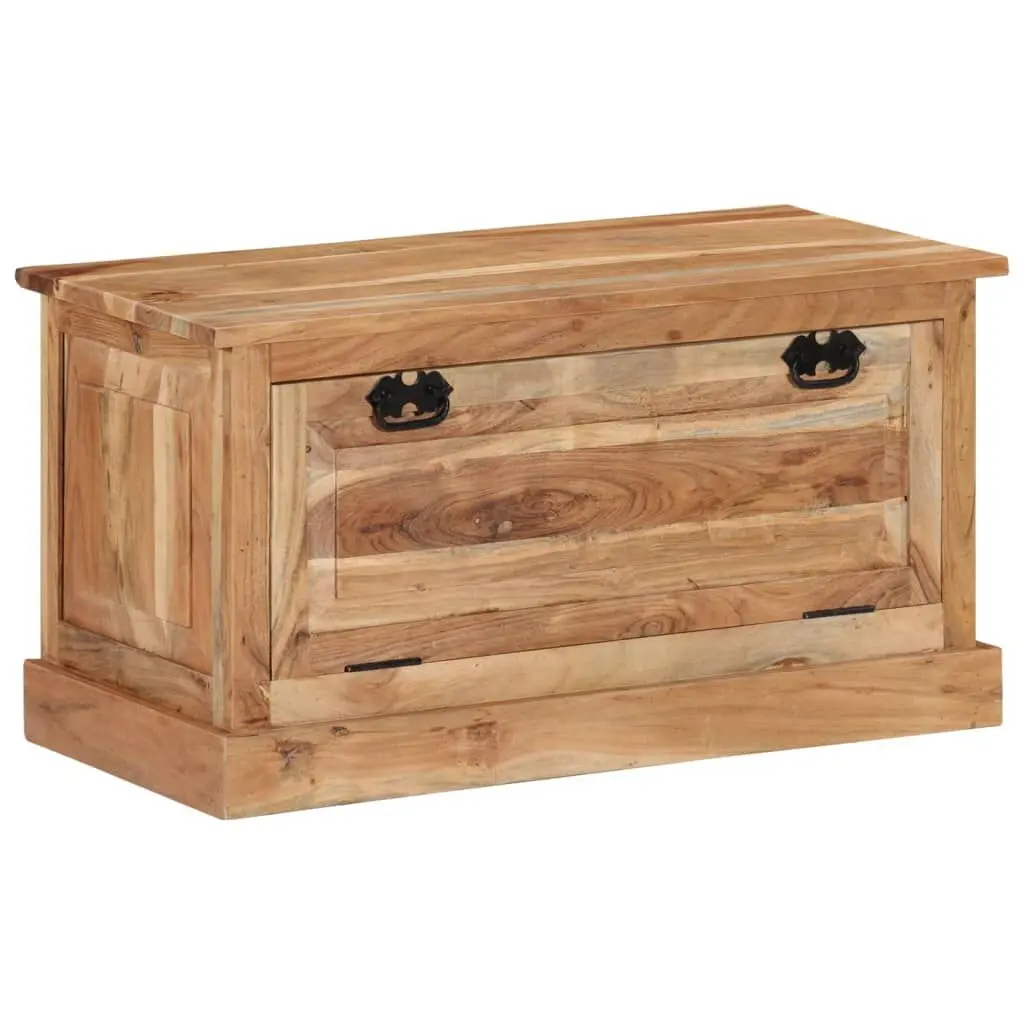 Shoe Storage Bench 33.5x15.7x17.7 Inches Solid Acacia Wood Entryway Furniture