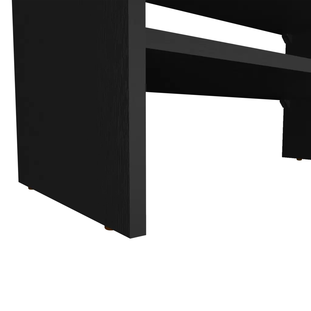 Stackable Shoe Rack Howard Black Modern Engineered Wood Bedroom treevol furniture