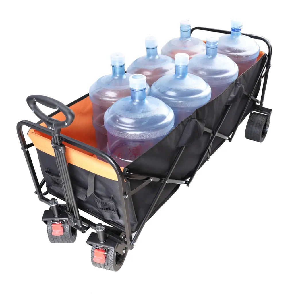 Big Large Capacity Folding Shopping Basket Extra Long Extender Wagon Cart qdxfl