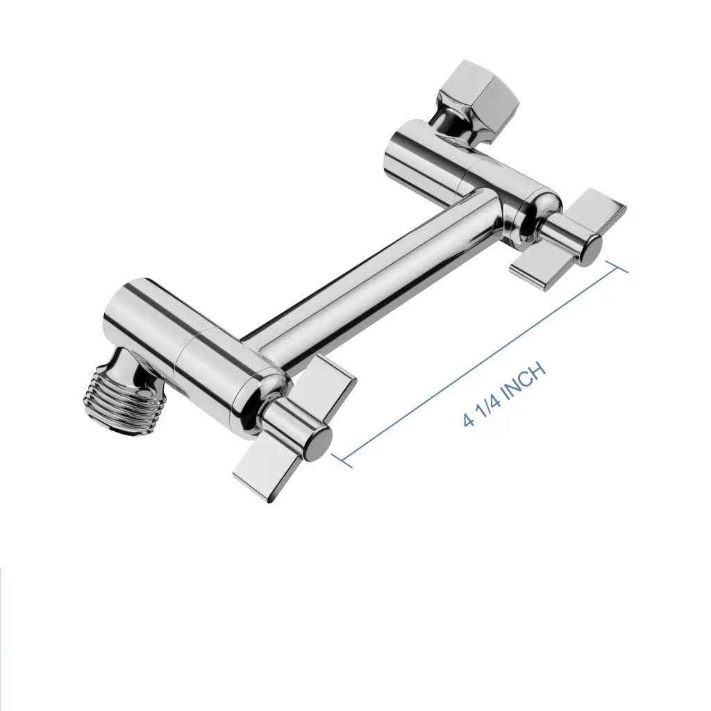 4 Inch Chrome Shower Extension Arm Stainless Alloy Metal lordear
