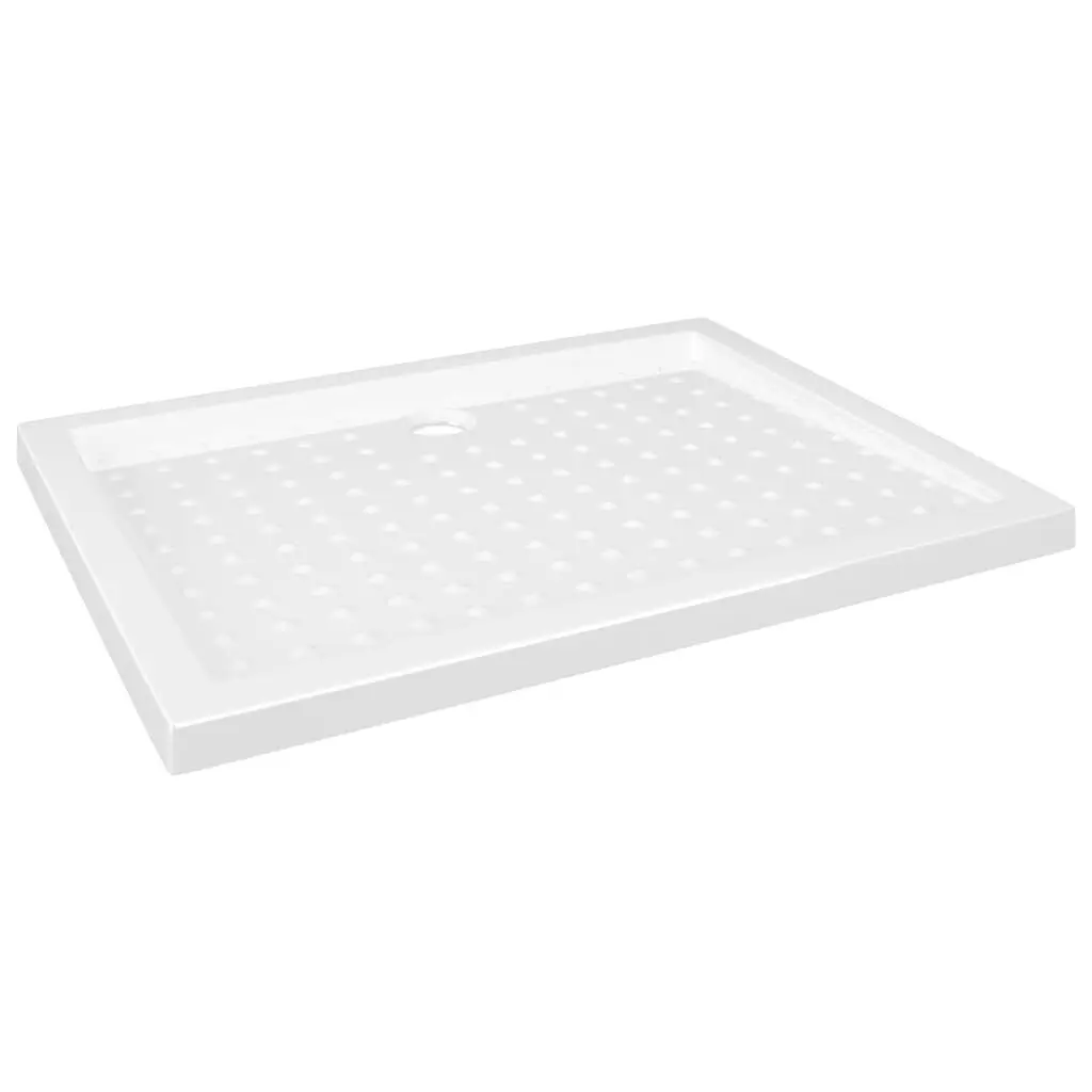 Shower Base Tray Dots White 35.4x27.6x1.6 ABS Bathroom Floor