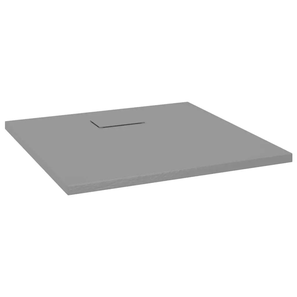 31.5x31.5-Inch Gray SMC Shower Base Tray Durable Bathroom Floor Pan