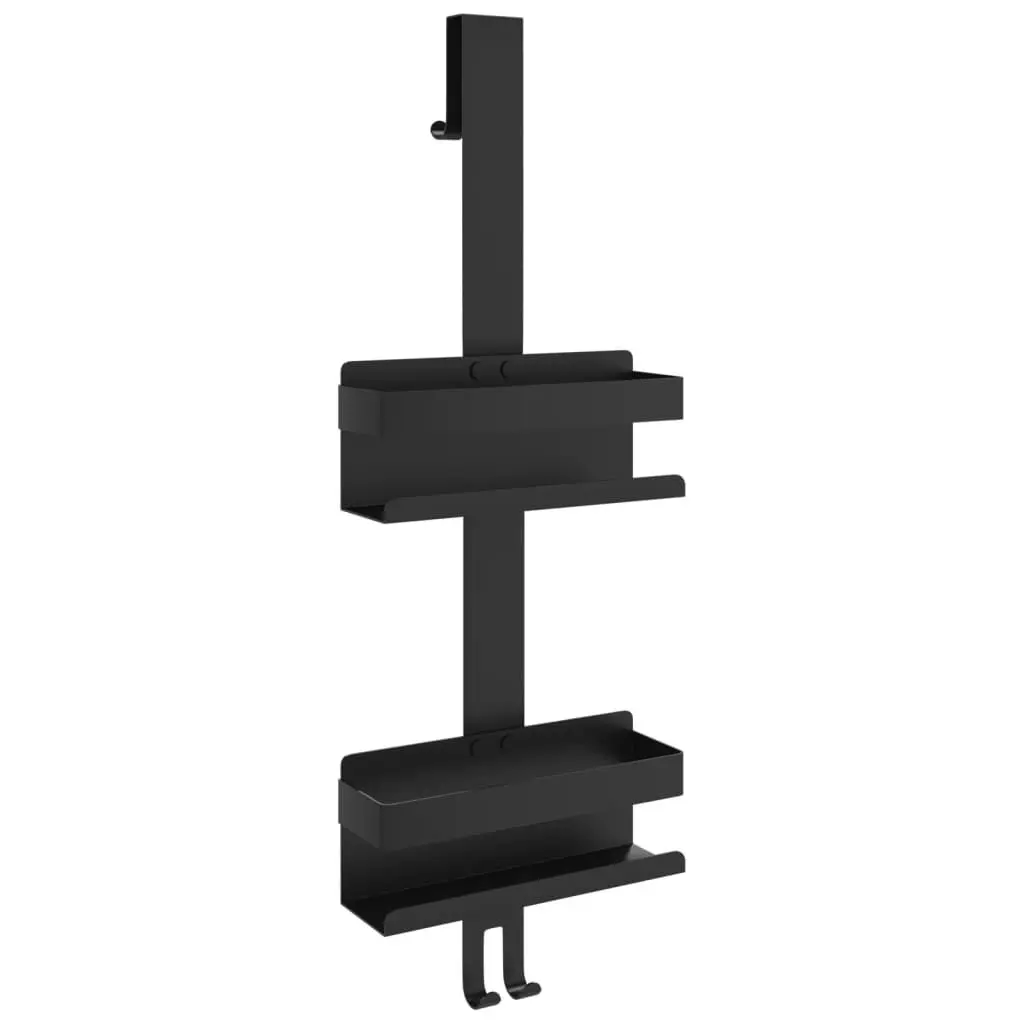 Hanging Shower Caddy Matt Black Brushed 304 Stainless Steel Bathroom Organizer