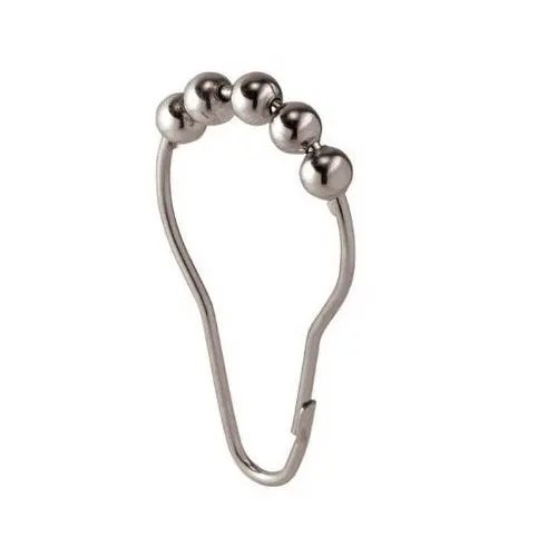 InterDesign 76570 Shower Curtain Rollerz Polished Chrome Set 12 Easy Gliding