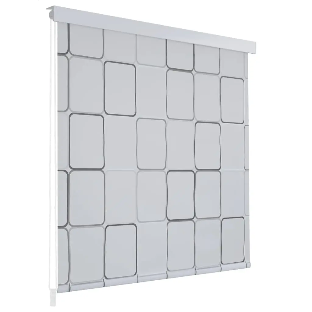 Shower Roller Blind 31.5x94.5 Inches Square Bathroom Accessory