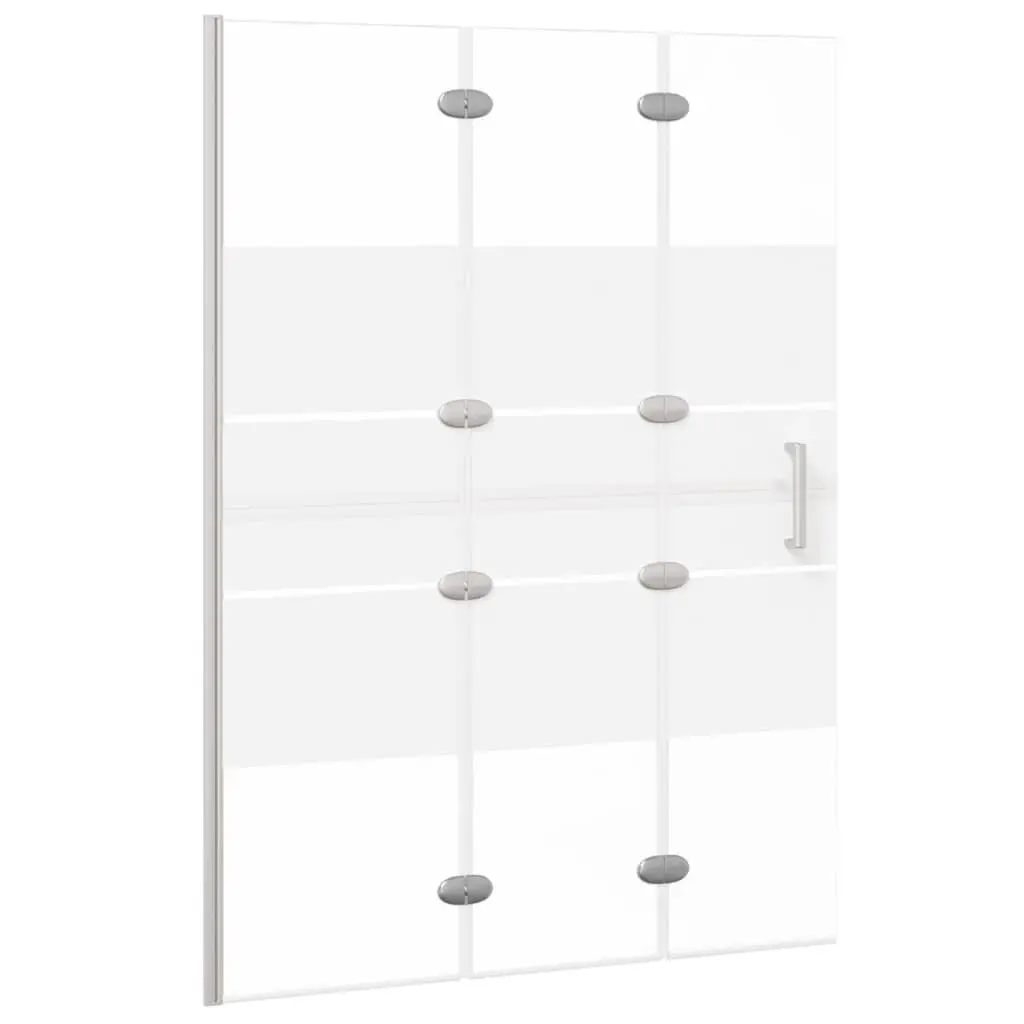 Folding Shower Enclosure ESG 39.4x55.1 Inches White Bathroom Screen