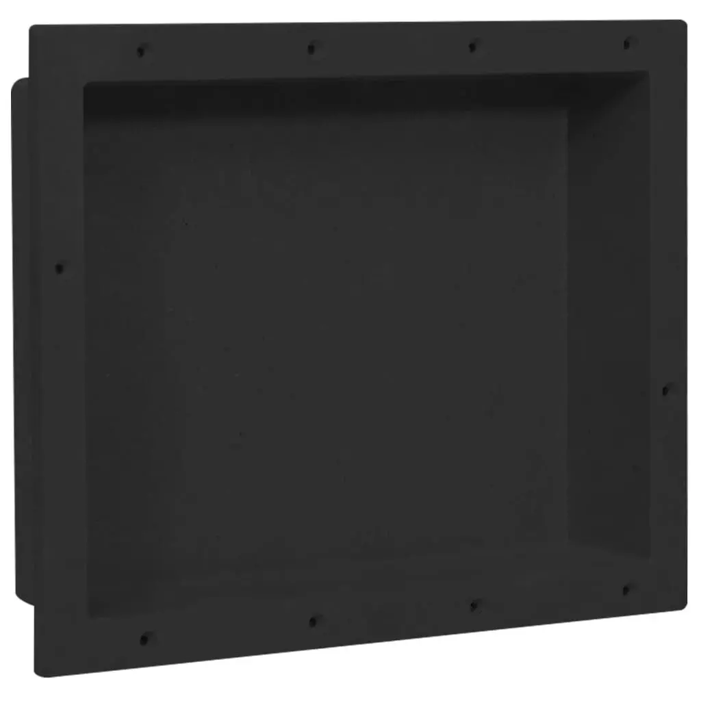 Matt Black Shower Niche 16.1x20.1x3.9 Inches Large Bathroom Wall Shelf