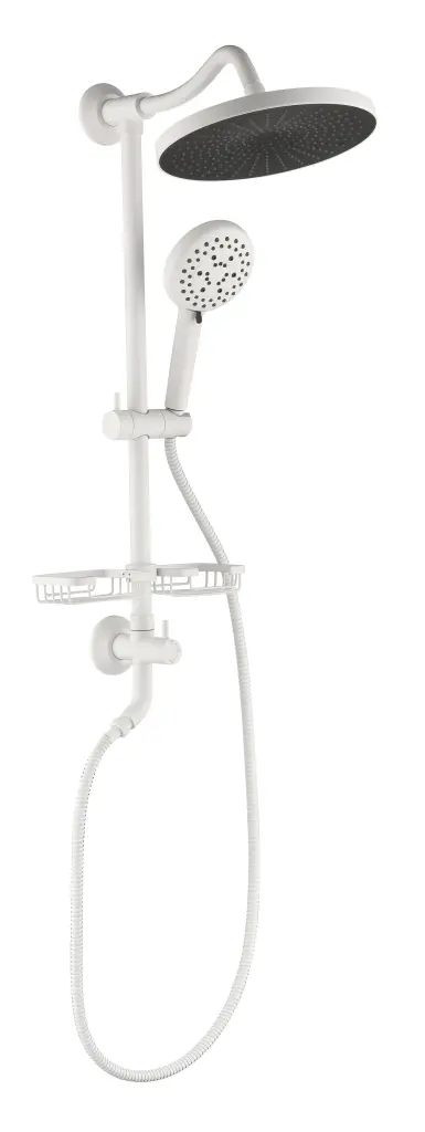 Showerspas Shower System 10 Inch Rain Showerhead and 4 Function Hand Shower w1272-deen