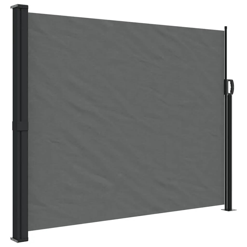 Retractable Side Awning Anthracite 63x118.1 Inches UV Protection
