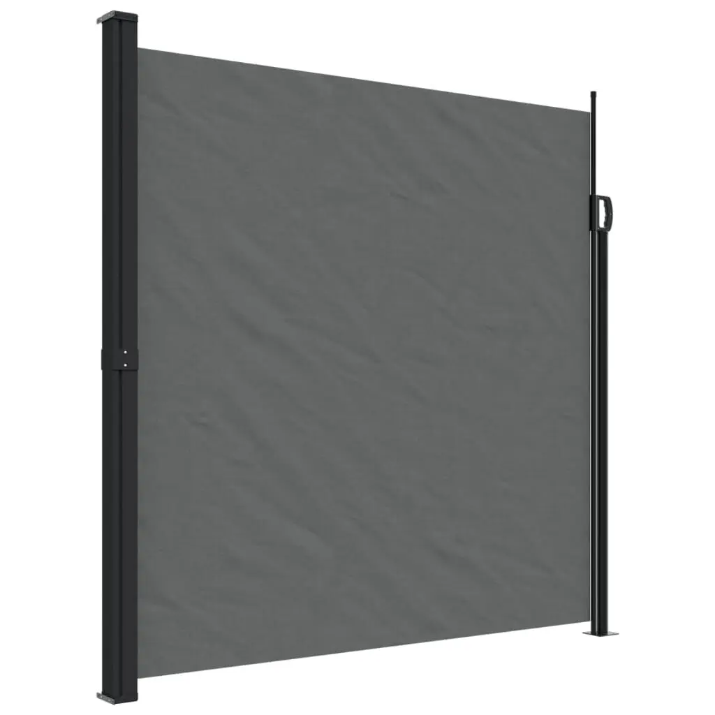 Retractable Side Awning Anthracite 78.7x118.1 Inches Outdoor Shade