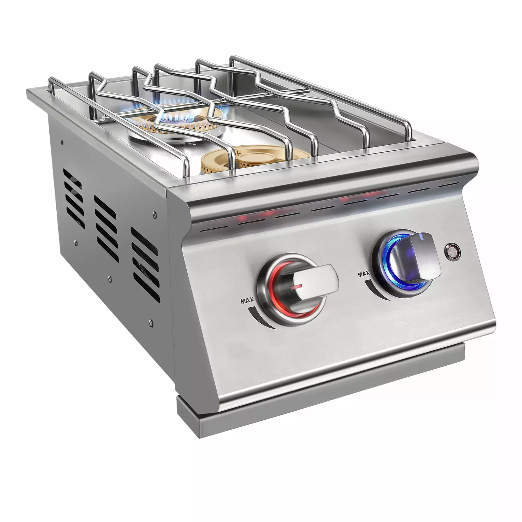 Livory Double Grilling Side Burners 17.000BTU Liquid Propane Outdoor Kitchen