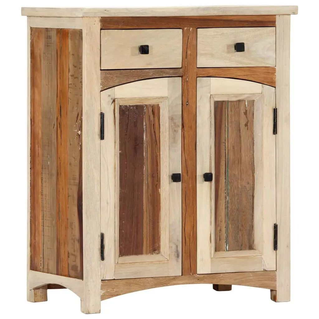 Side Cabinet 23.6x11.8x29.5 Inches Solid Reclaimed Wood Storage Furniture Living Room