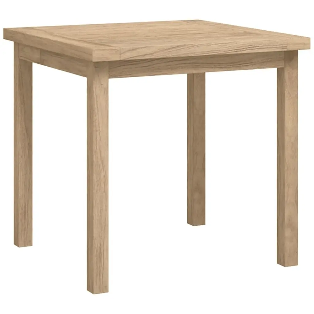17.7 Inch Solid Wood Teak Side Table Patio and Indoor Use