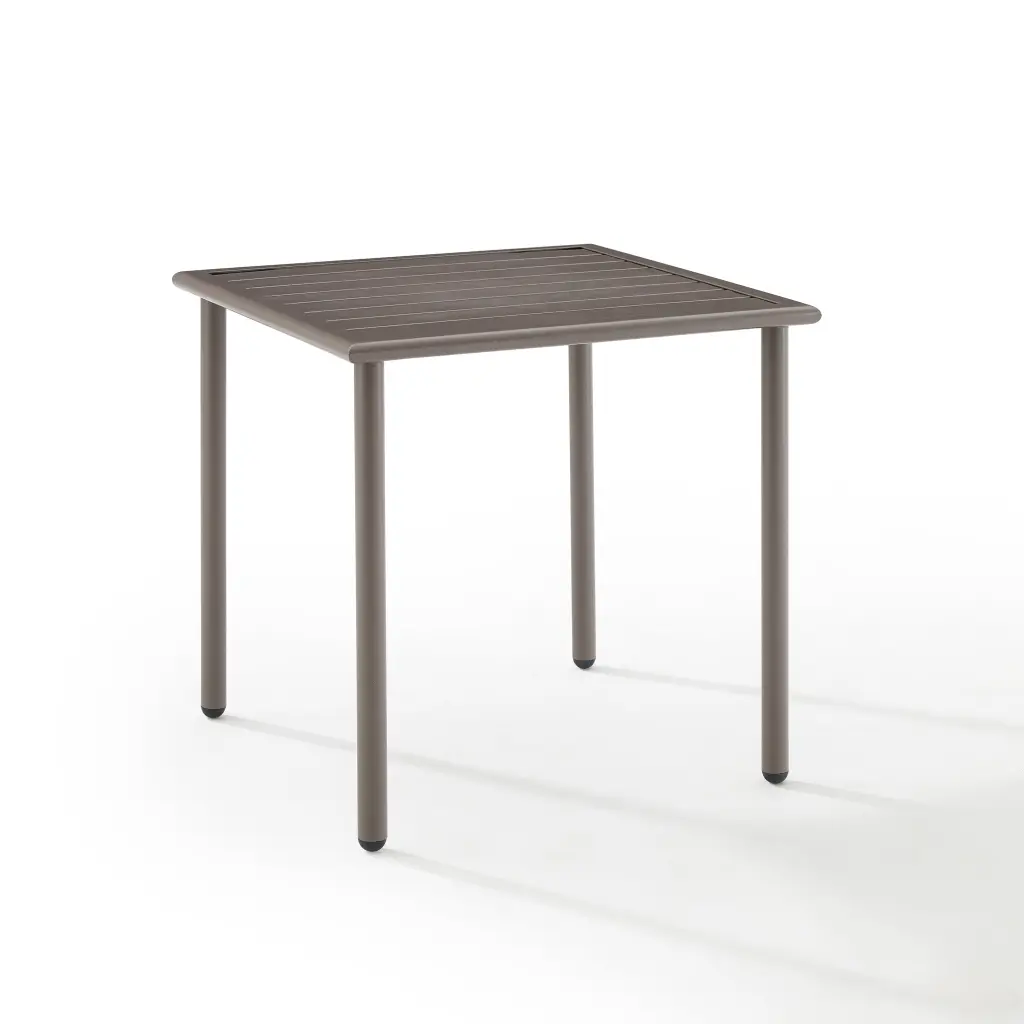 Crosley Furniture Cali Bay Modern Light Brown Metal Outdoor Side Table