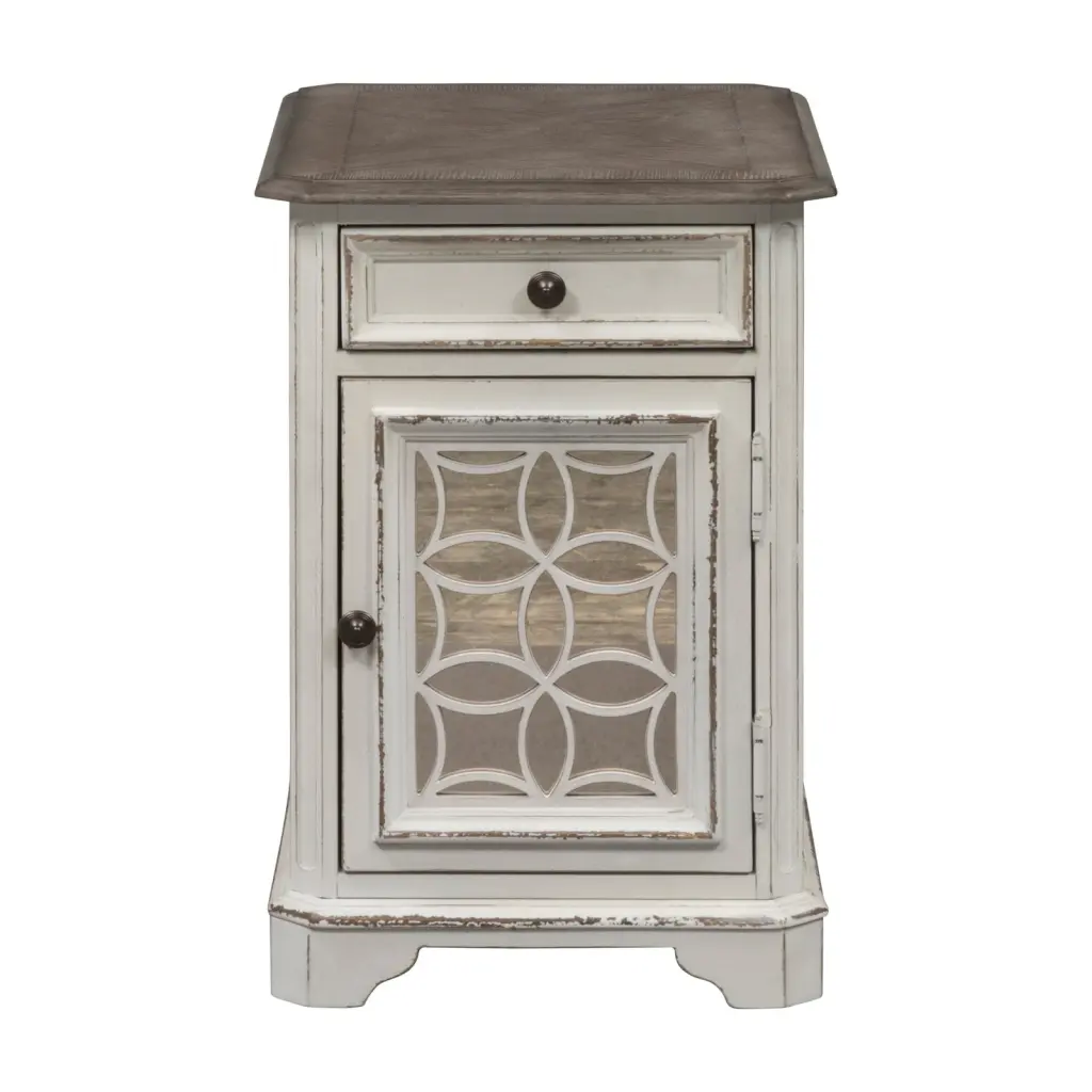Magnolia Manor White Chair Side Table Liberty Furniture