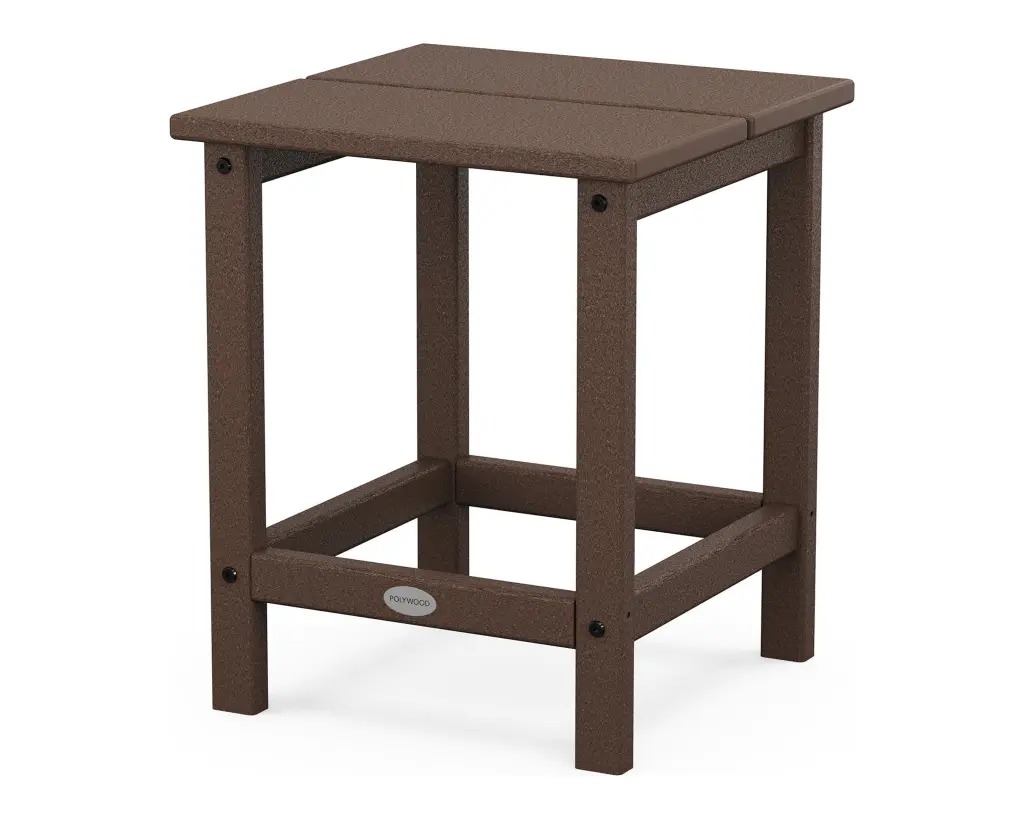 POLYWOOD Studio 18 Square Side Table Mahogany - Durable Outdoor Furniture