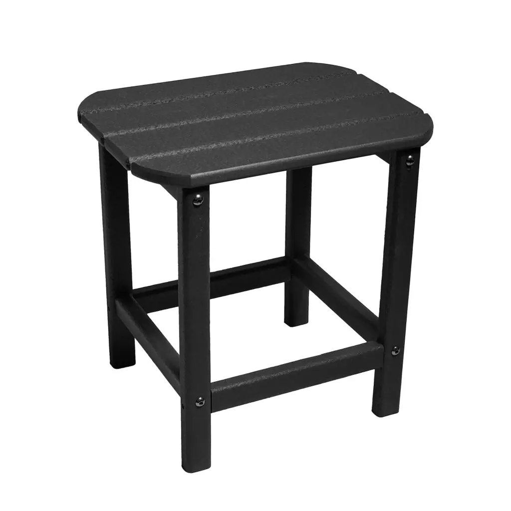HDPE Space-saving Side Table Refined Indoor Outdoor Use Durable redoakcreations