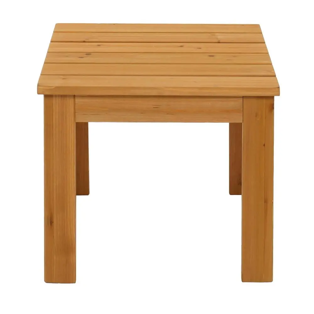 SalonMore Modern Outdoor Patio Wood Square Side End Table All Weather Durable